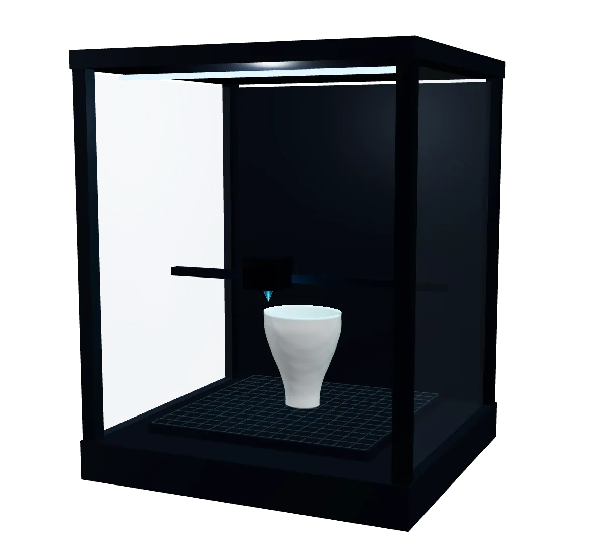 Three 3D printed prosthetic sockets